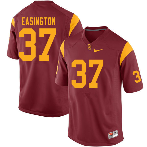 Men #37 Ben Easington USC Trojans College Football Jerseys Sale-Cardinal